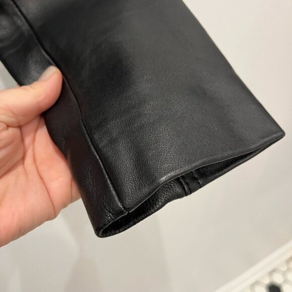 NEW never worn Michael kors leather biker jacket new size small - Picture 6 of 10